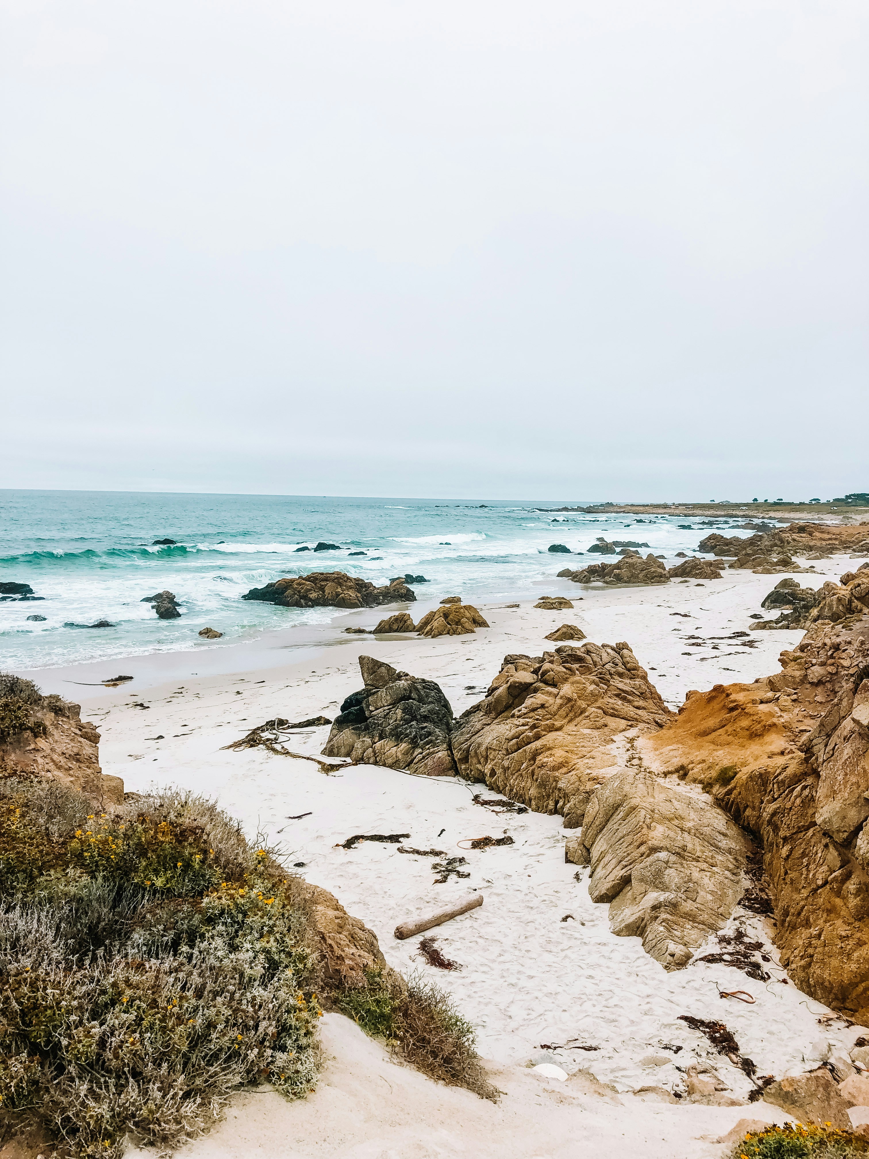 brown rock formation on seashore during daytime