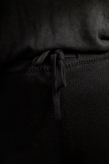 black textile with white strap