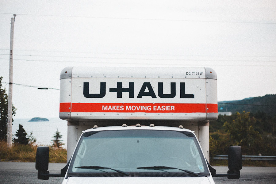 White box truck parked and ready for a move