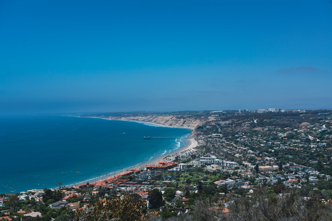 aerial view of city near body of water during daytime