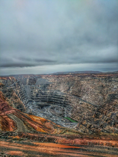 Open pit mine cobalt copper extraction Africa