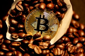 brown coffee beans on brown paper