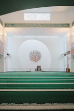 white and green concrete building