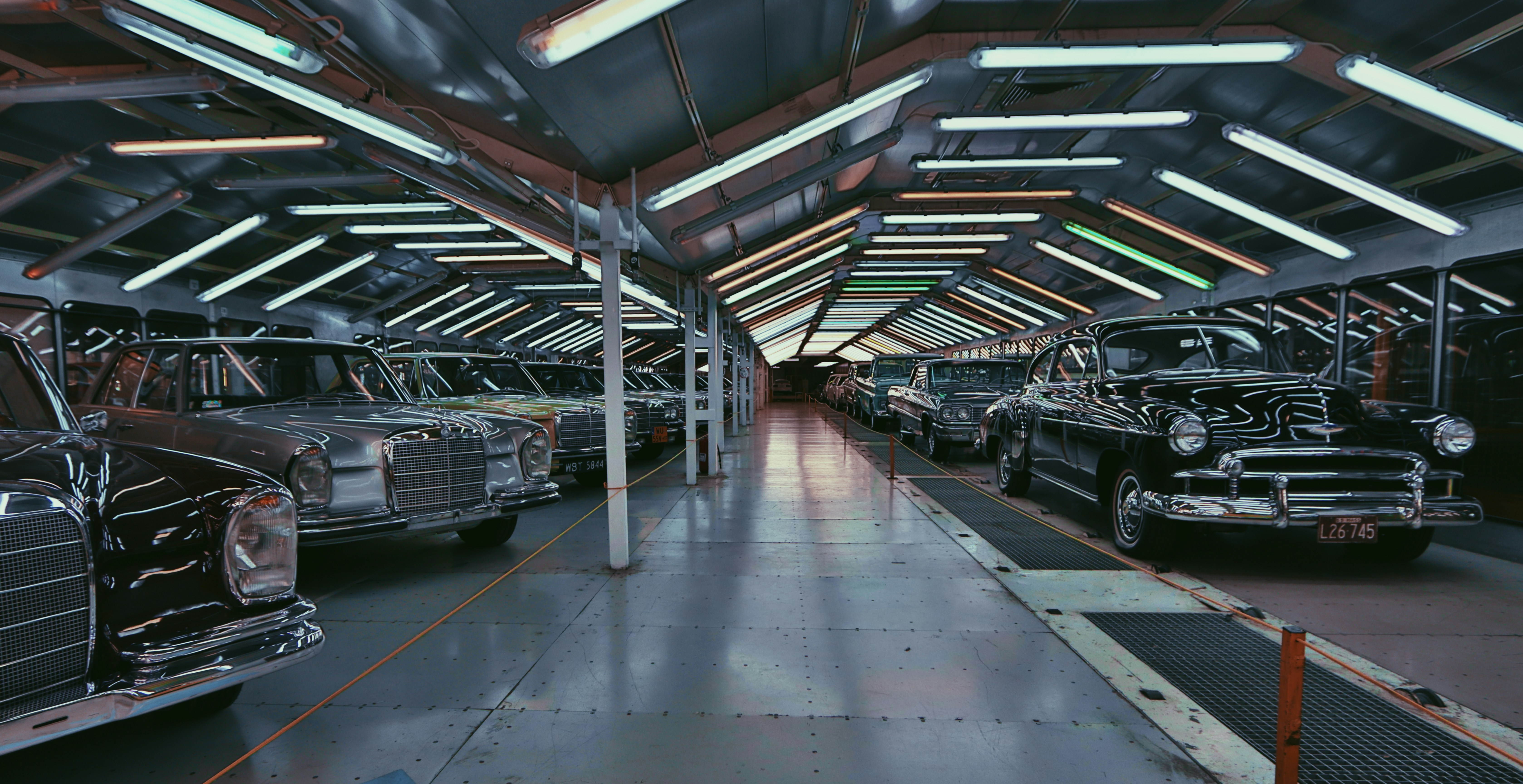 Electric vehicles on an automated factory production line