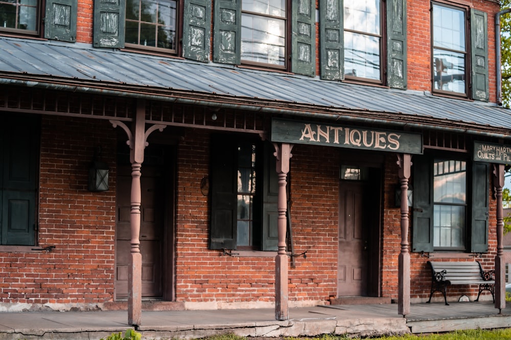 brown brick building with glass windows