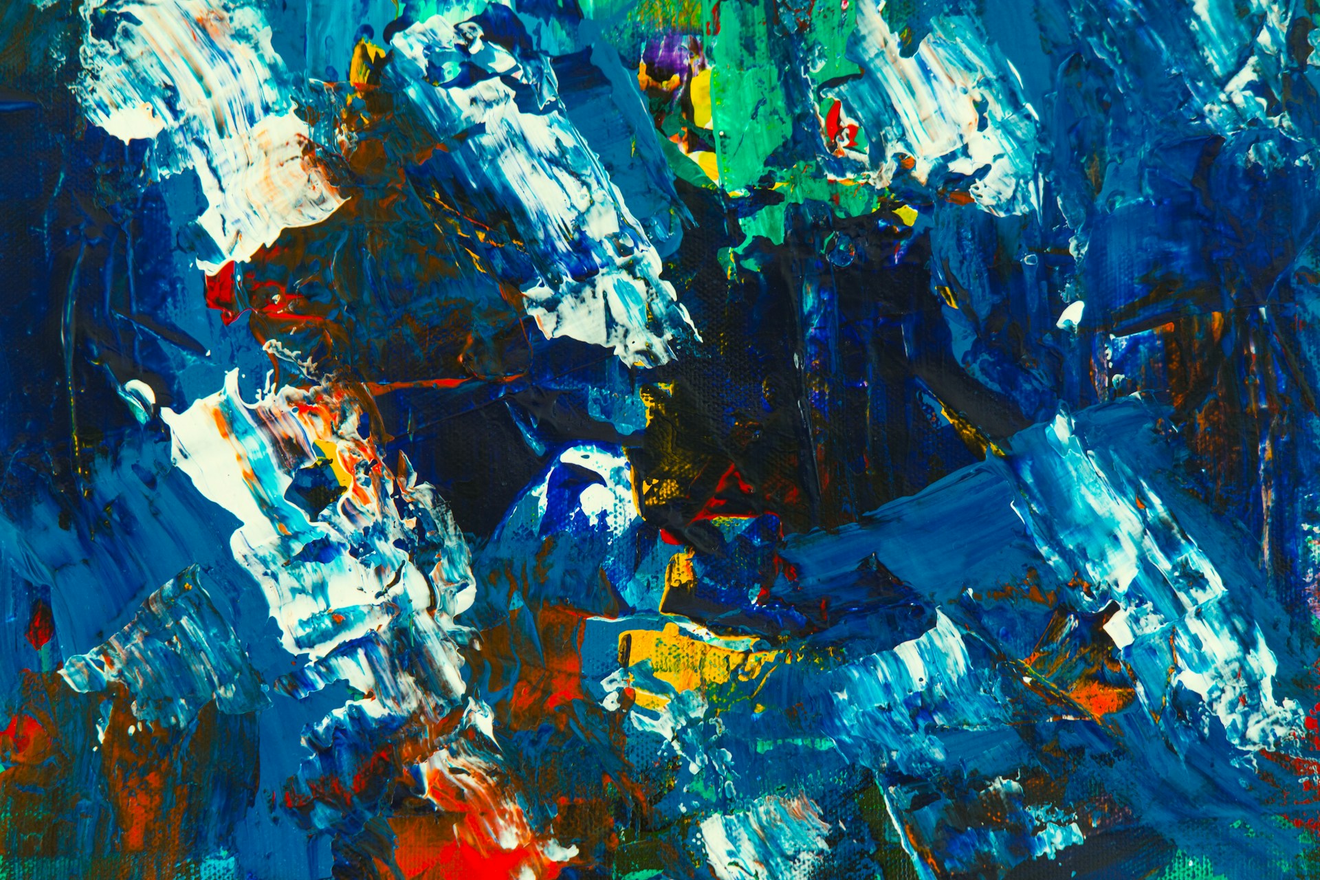 An abstract art piece blending bold brushstrokes and subtle textures, evoking a sense of movement and depth.