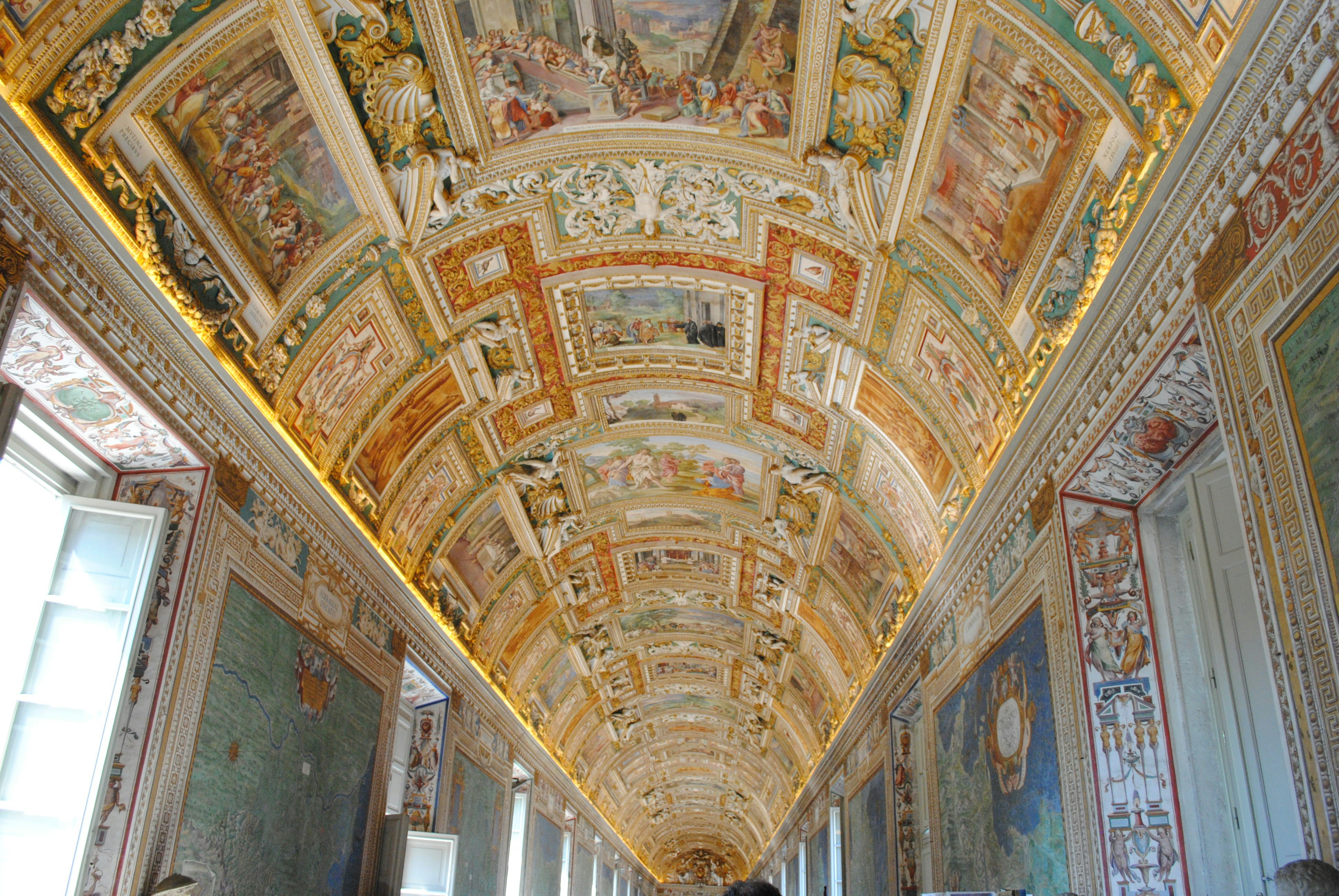 Vatican Museums Gallery of Maps midday