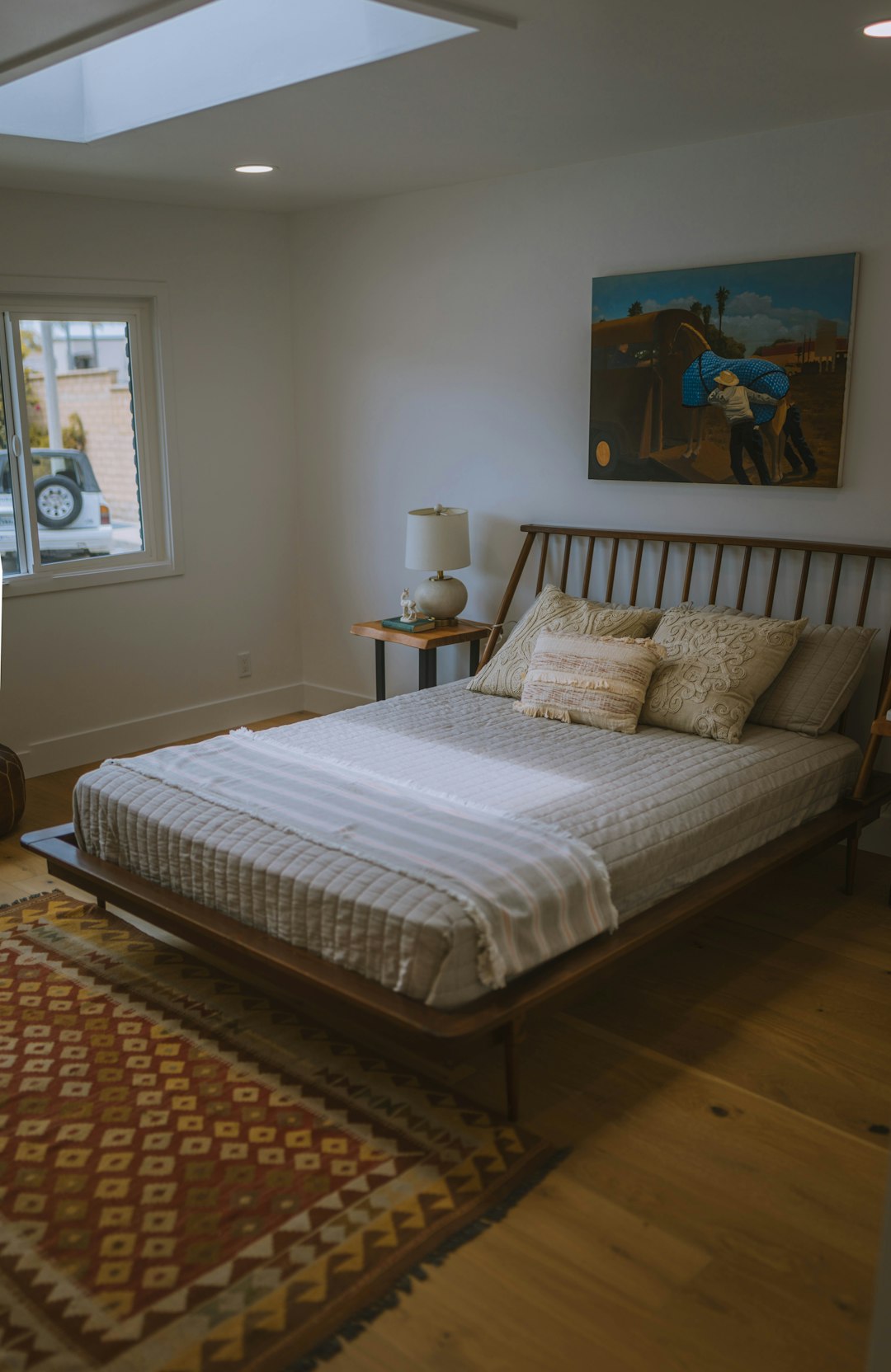 white and gray bed linen