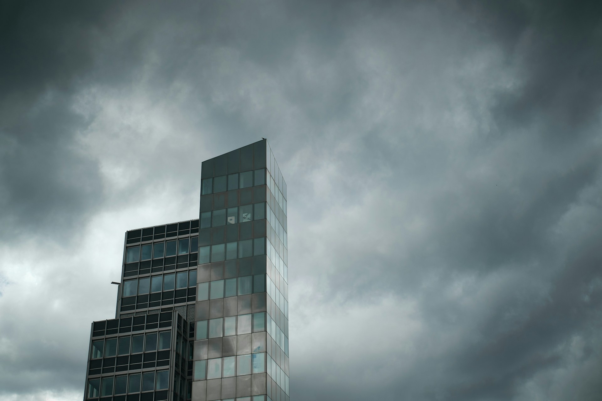 gray concrete building under gray sky