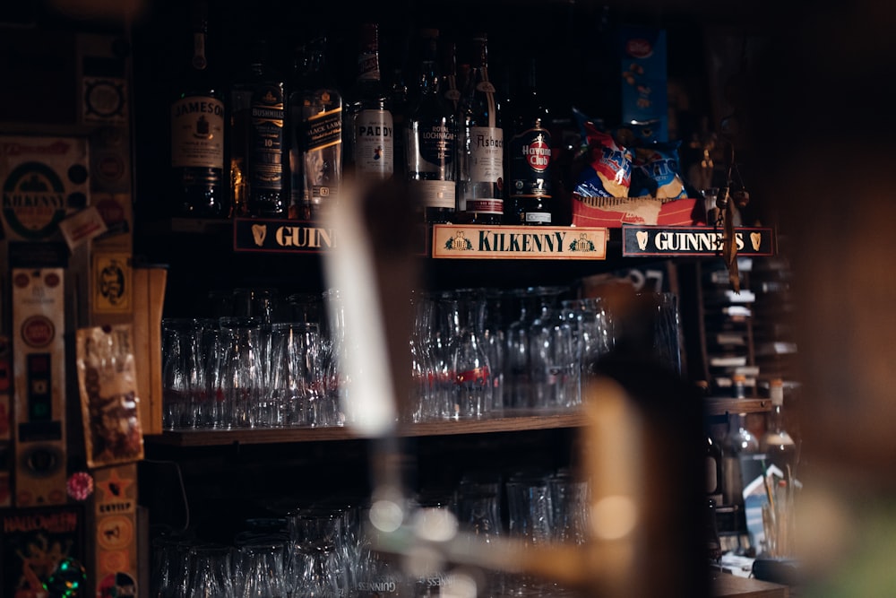 coca cola bottles on shelf