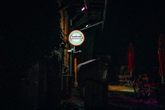 An outdoor event showcasing Heineken branding and products.