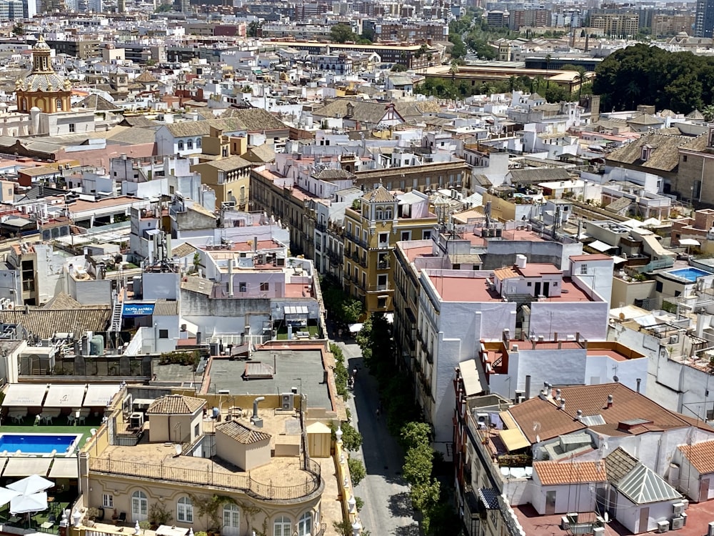 aerial view of city buildings during daytime