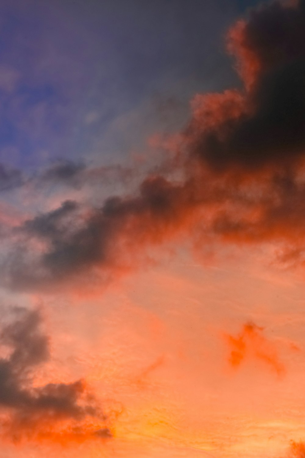 white clouds and blue sky