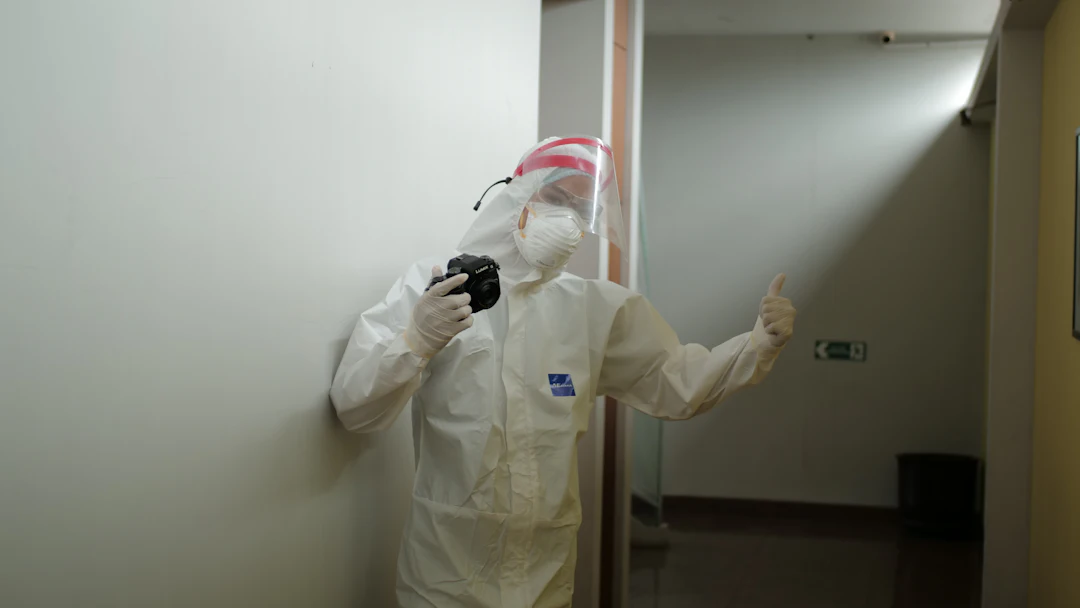 Hazmat suit removal