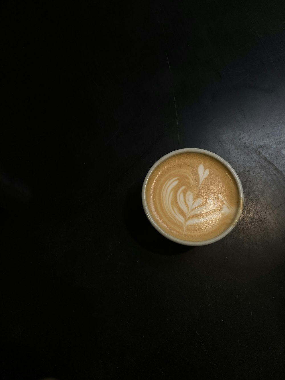 cappuccino in white ceramic cup