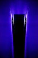 purple and black light fixture