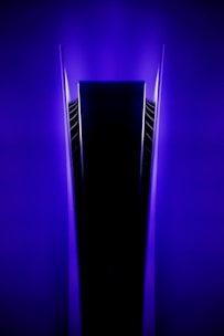 purple and black light fixture