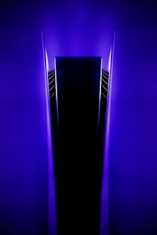 purple and black light fixture