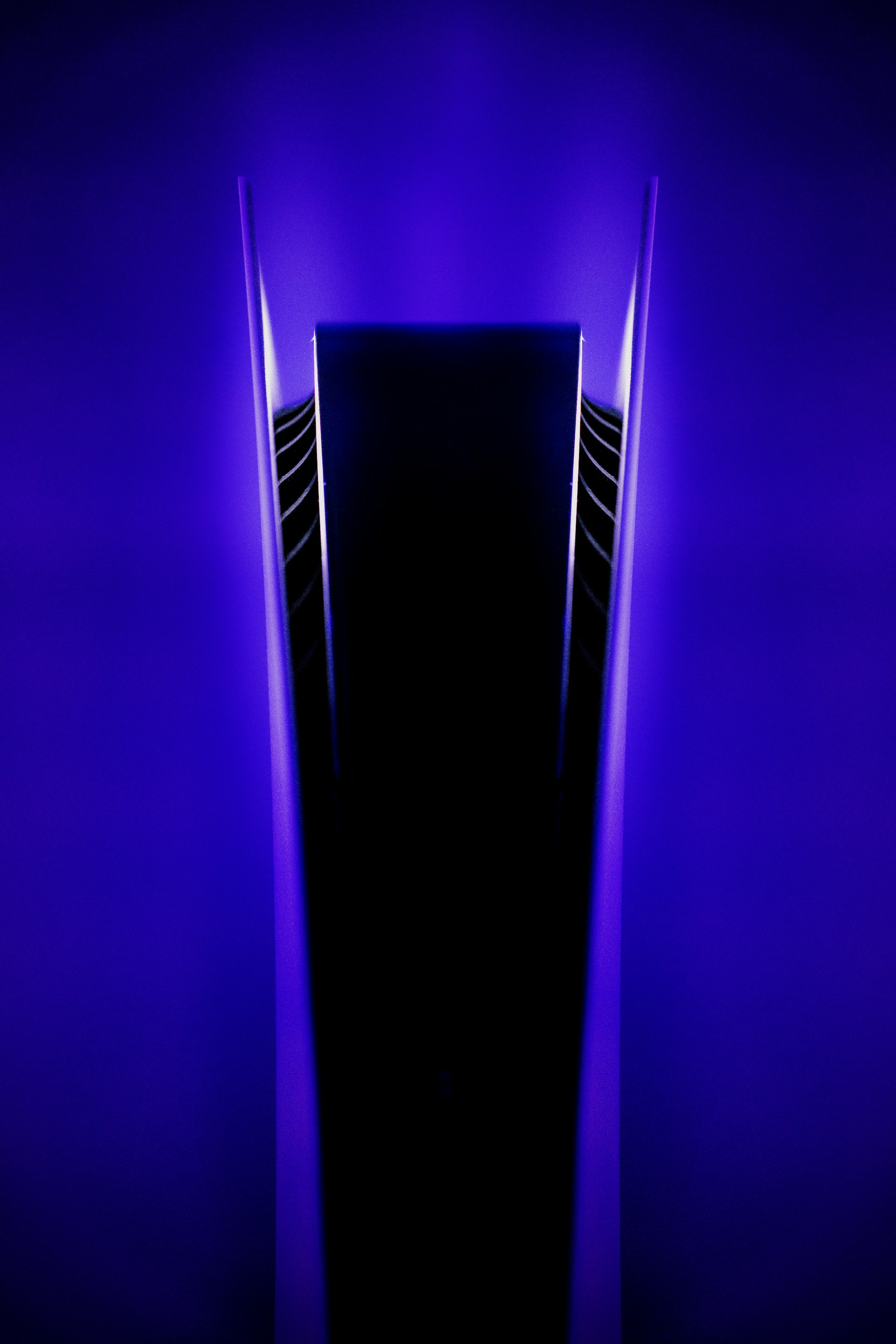 purple and black light fixture