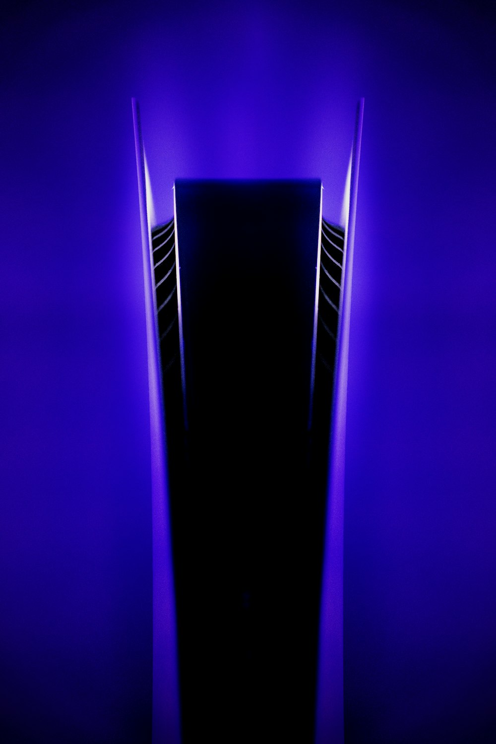purple and black light fixture