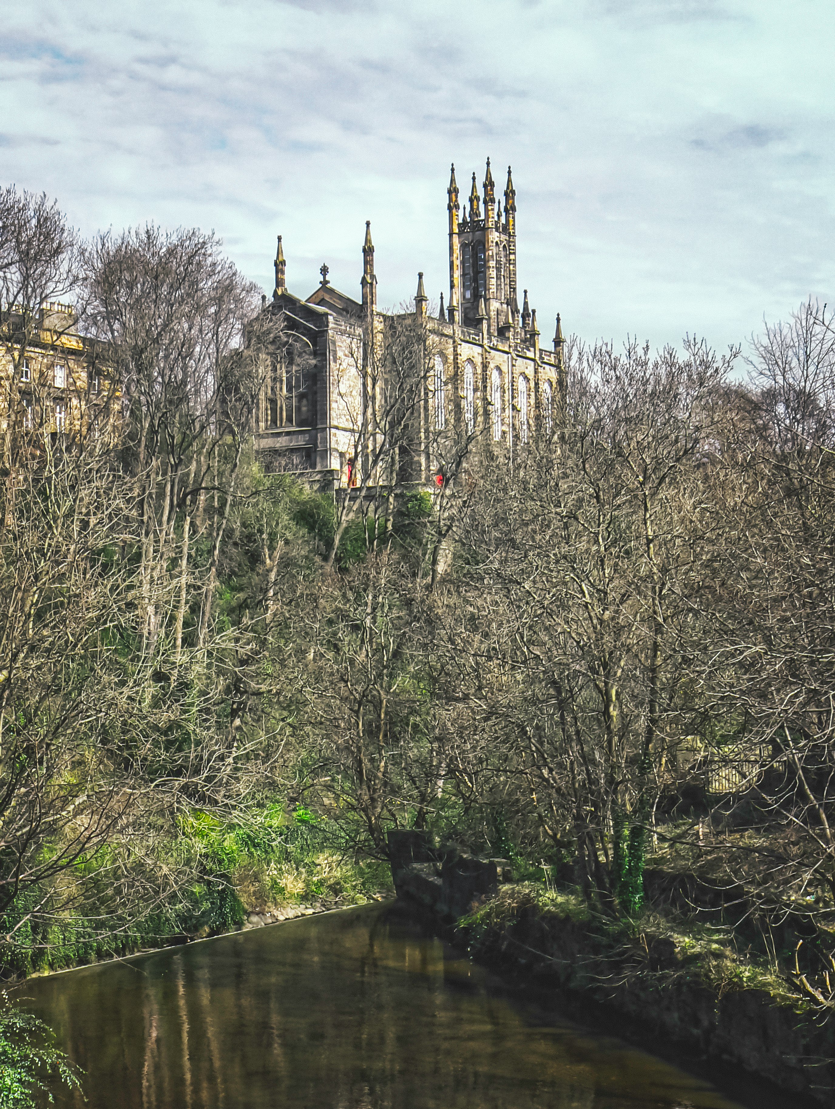 The Rhema Church sits on a hill above the Water of Leith in Edinburgh (Apr., 2010).