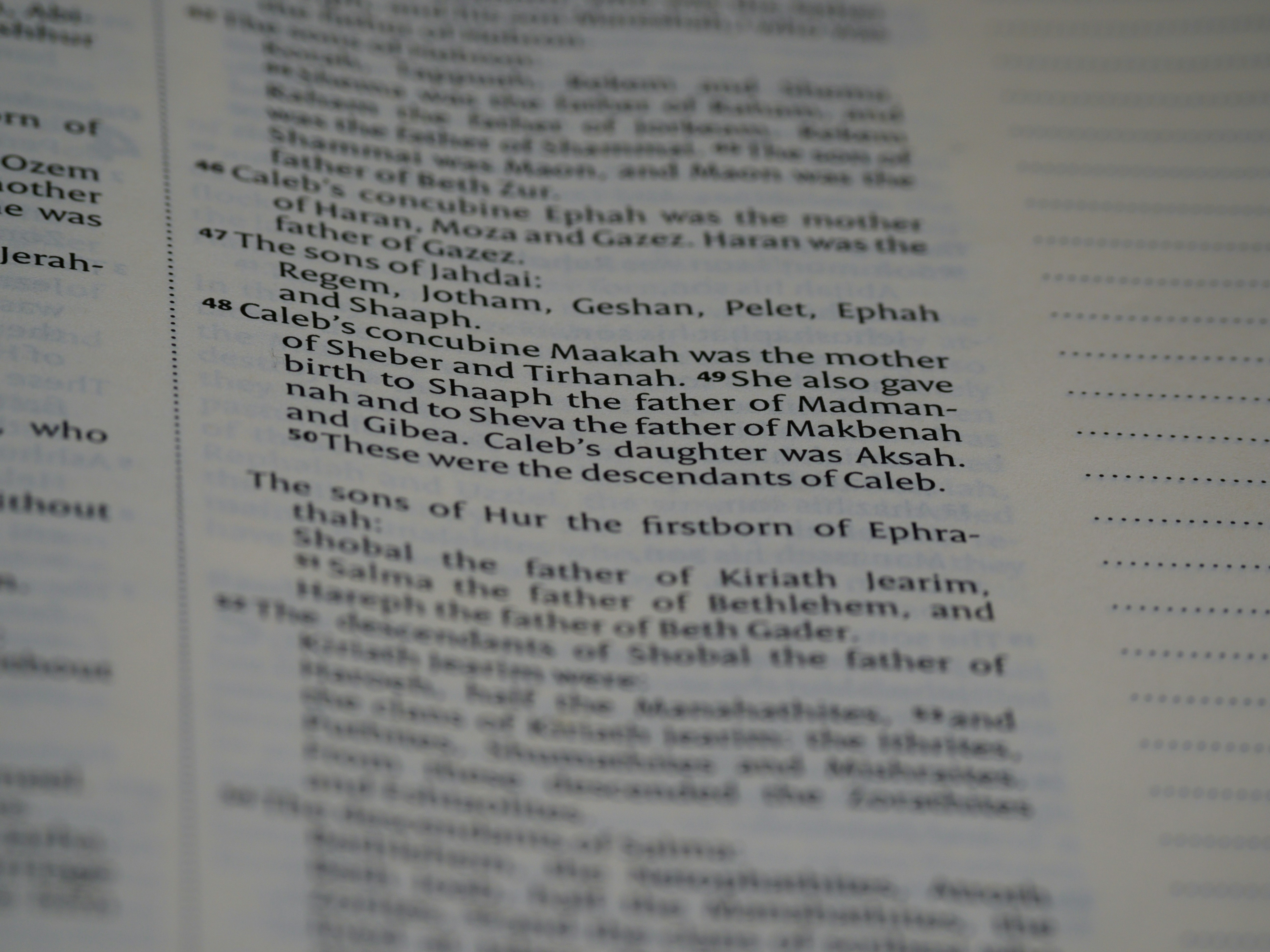 close up, bokeh, macro, blur, blurred background, close focus, bible, old testament, hebrew bible, christian, judaism, history, text, reading, bible study, devotions, text, NIV, New International Version, type, typography, canon, christianity, holy script