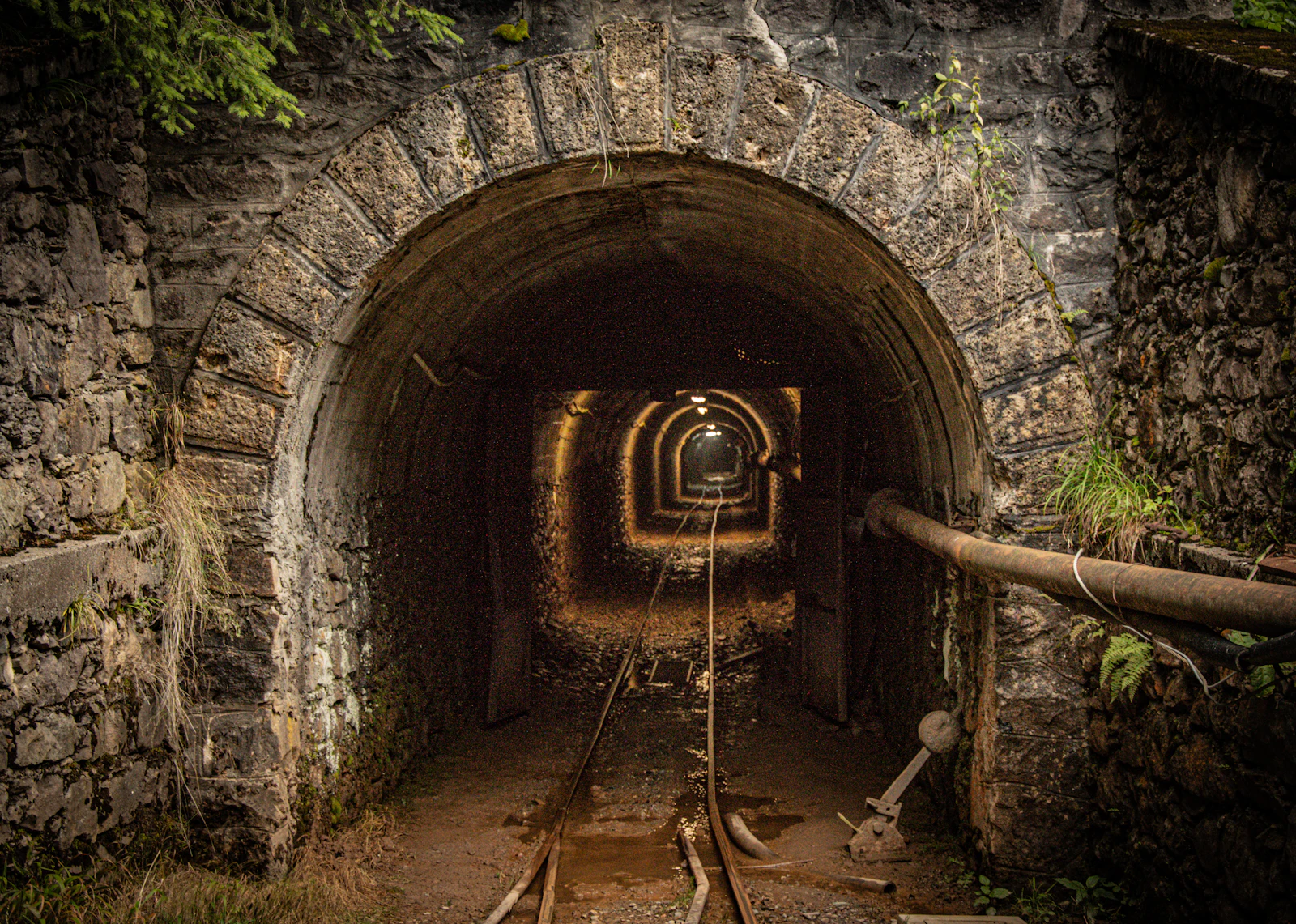 Industrial coal mining heritage site machinery