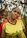 woman in yellow and red v neck shirt