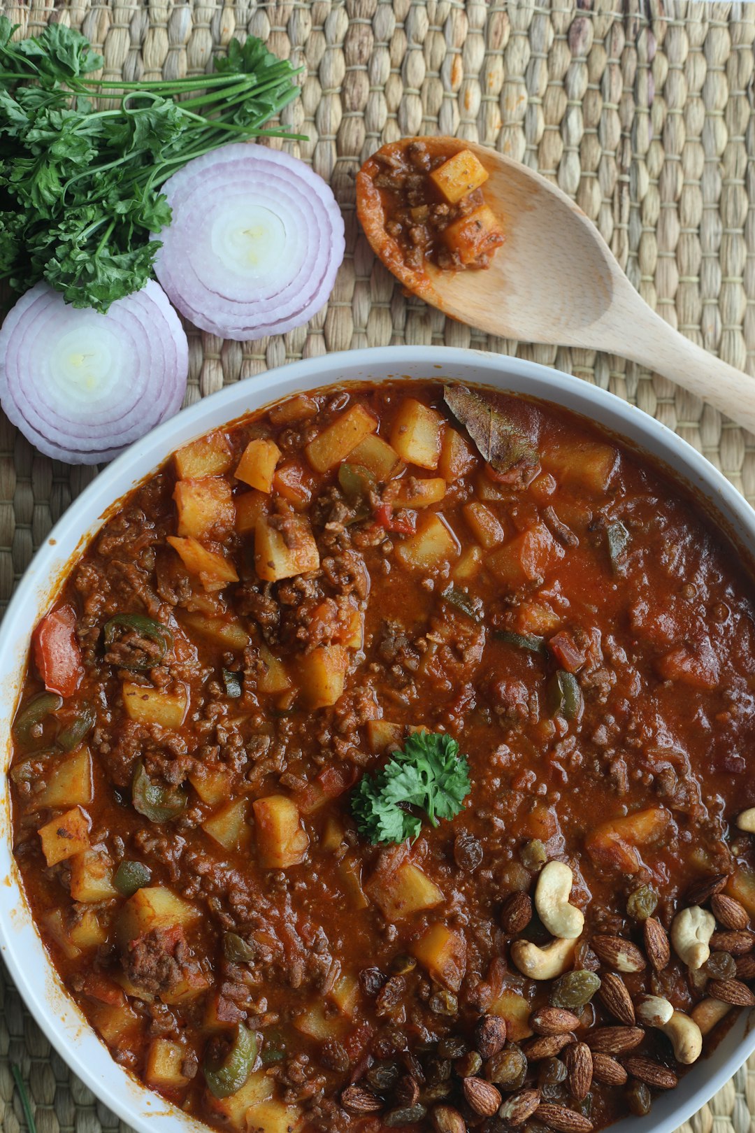 cooked food on white ceramic bowl