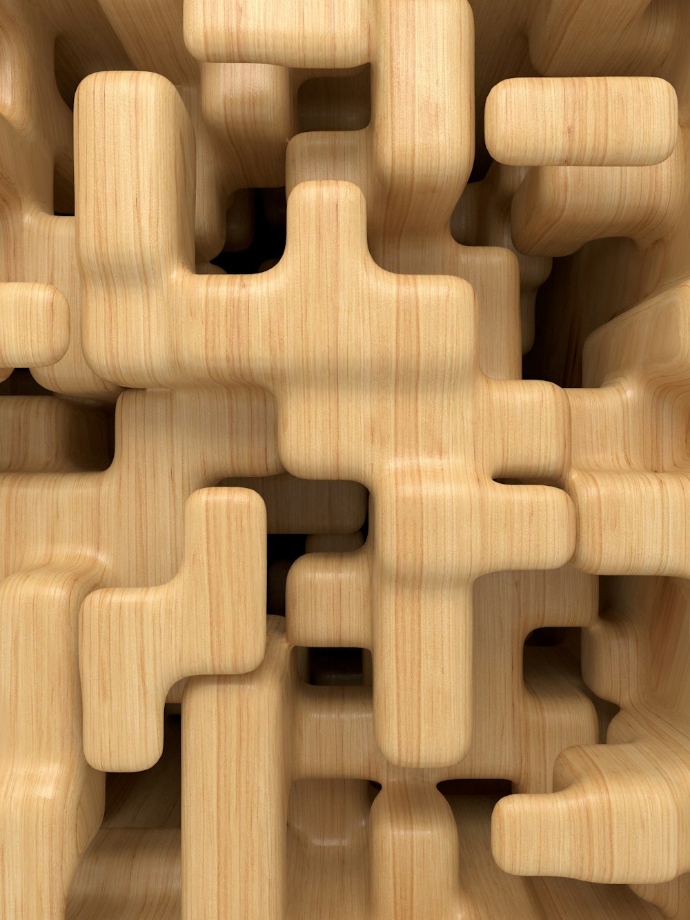 Tavolo da gioco puzzle in legno marrone