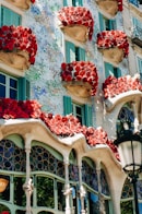 red and white roses on white table