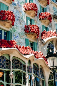 red and white roses on white table