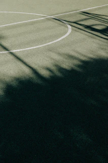 After photo showing a vibrant, freshly resurfaced backyard pickleball court with new net and bright lines.