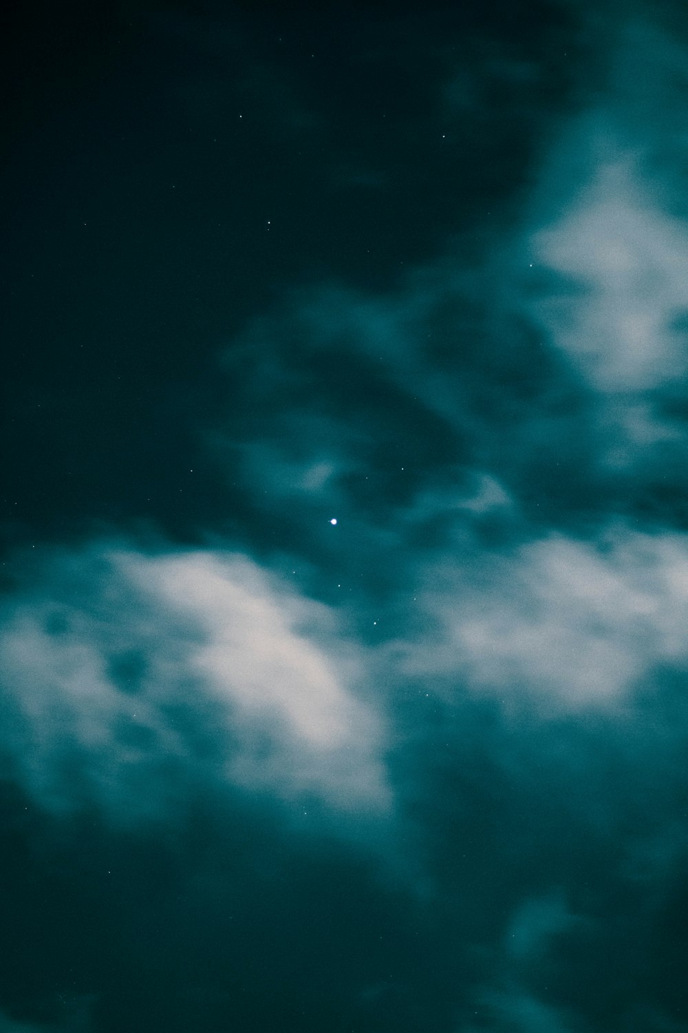 blue and white cloudy sky