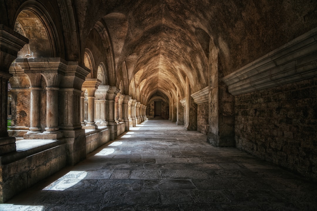 brown and gray concrete hallway, A path to the past…