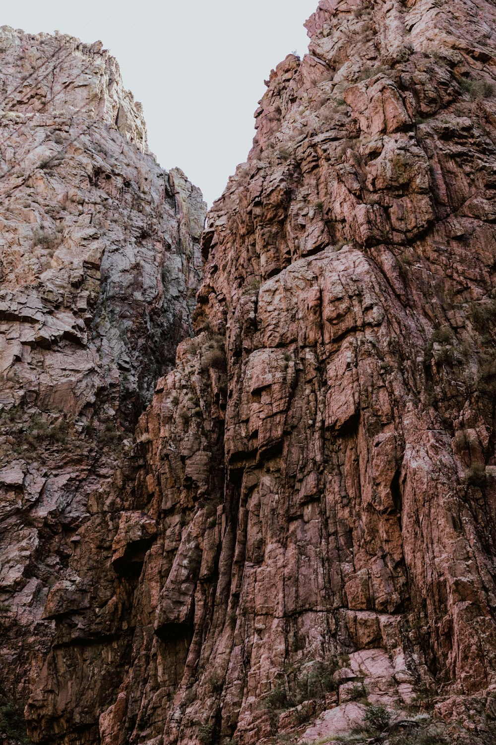 brown and gray rock formation