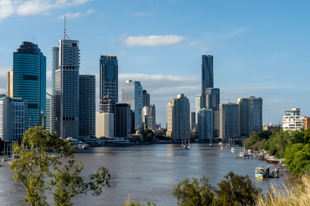 city skyline near body of water during daytime