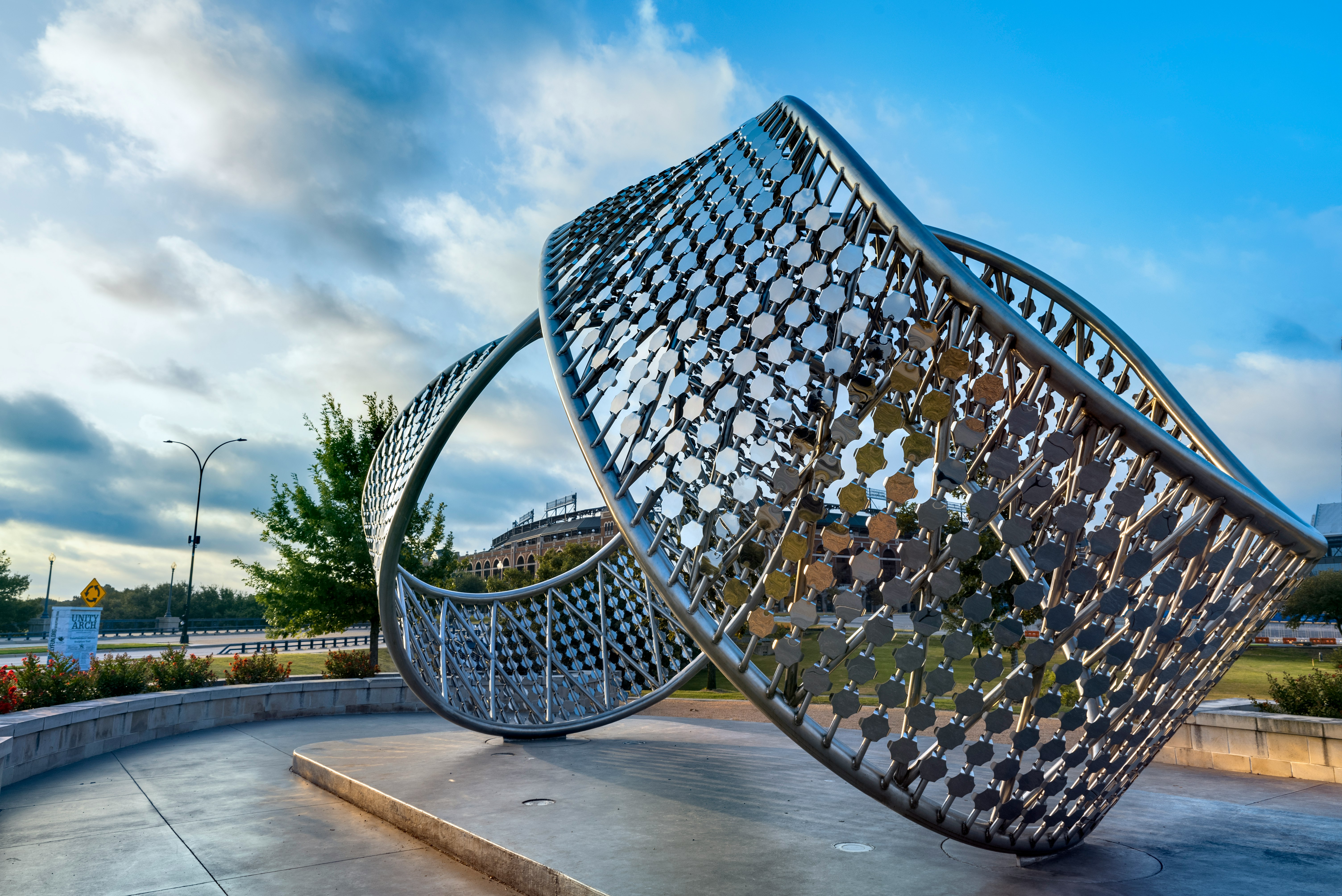 Unity Arch Sculpture at Richard Greene Linear Park