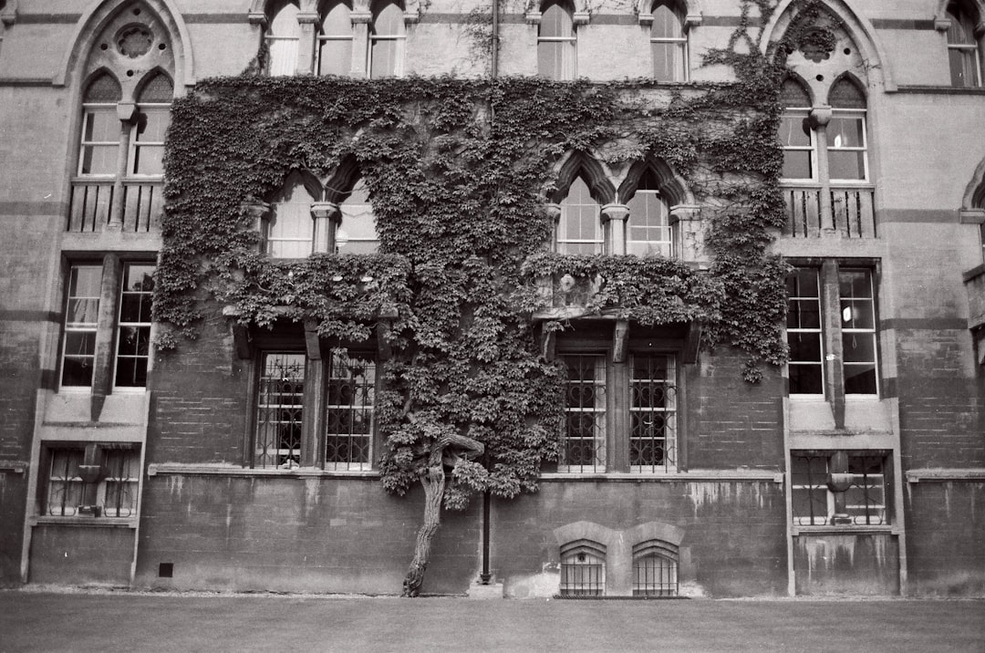 gray scale photo of concrete building