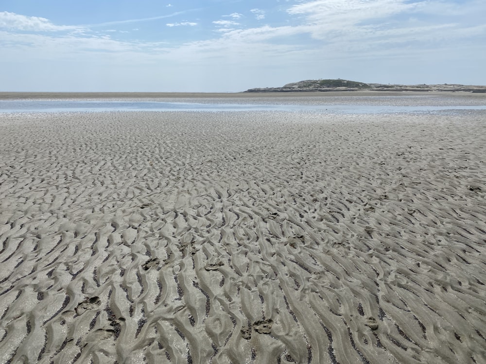 brauner Sand in der Nähe von Gewässern tagsüber