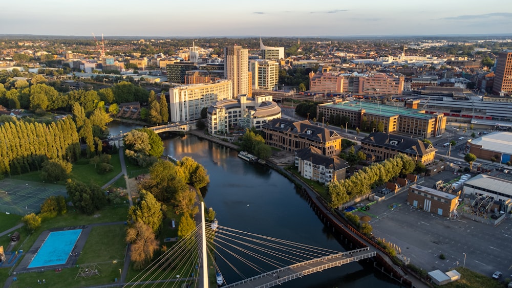 aerial view of city buildings during daytime