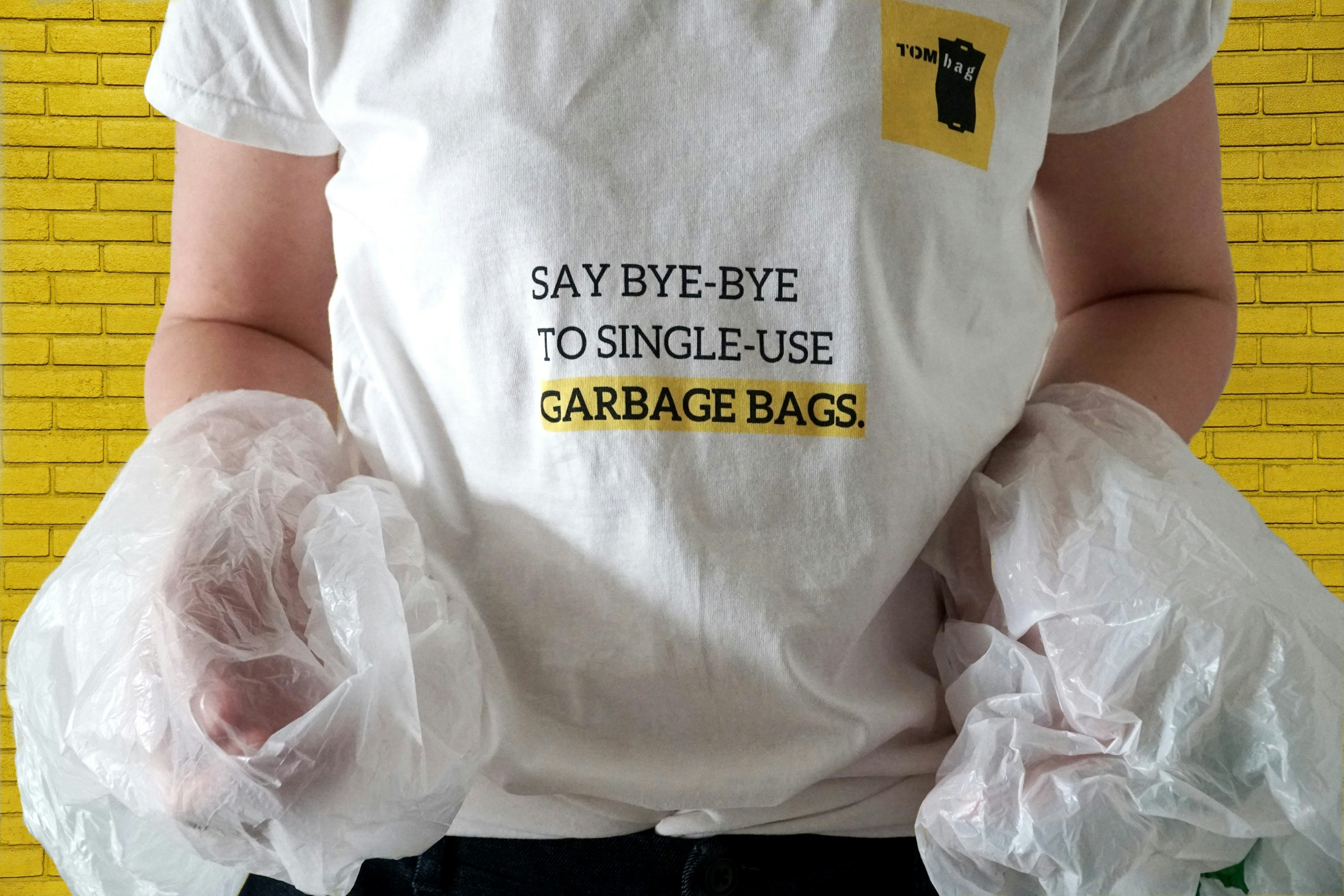 single-use trash bags pollute!
