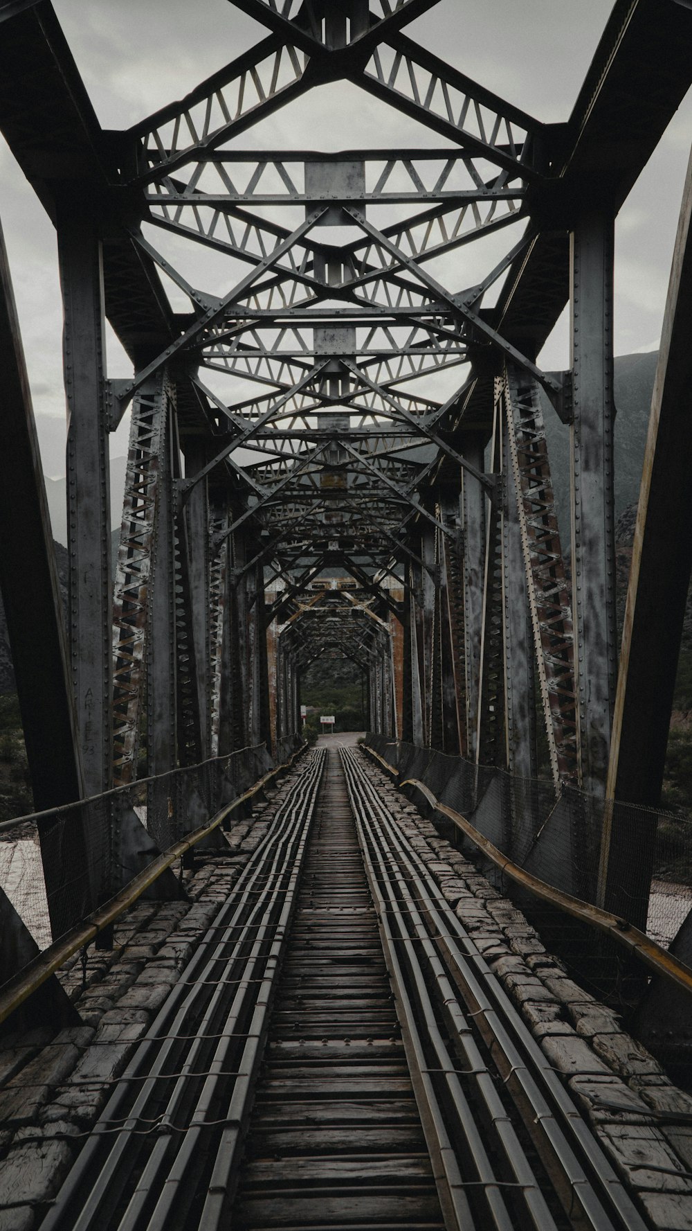 black metal train rail tracks