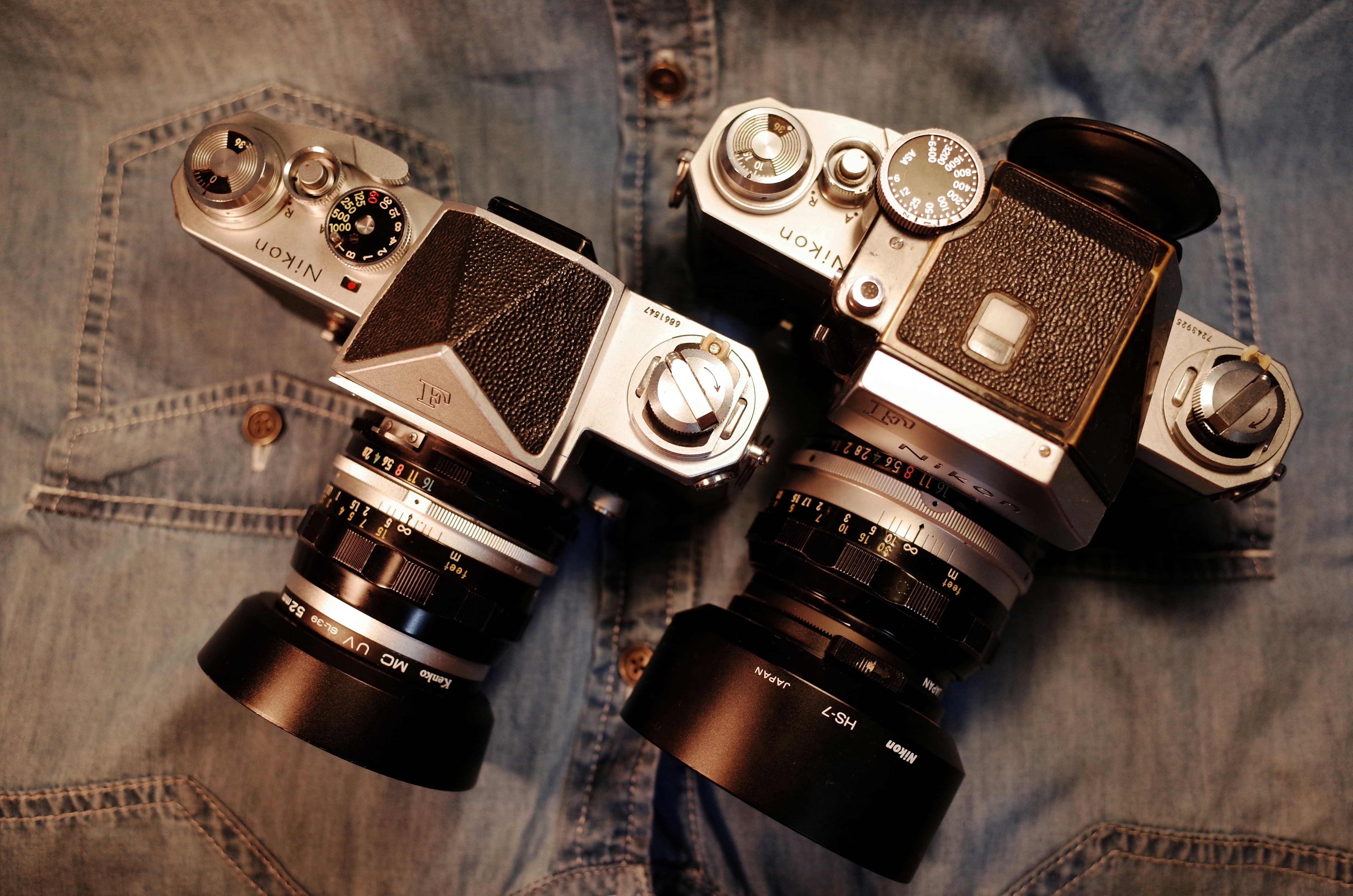 black and silver dslr camera