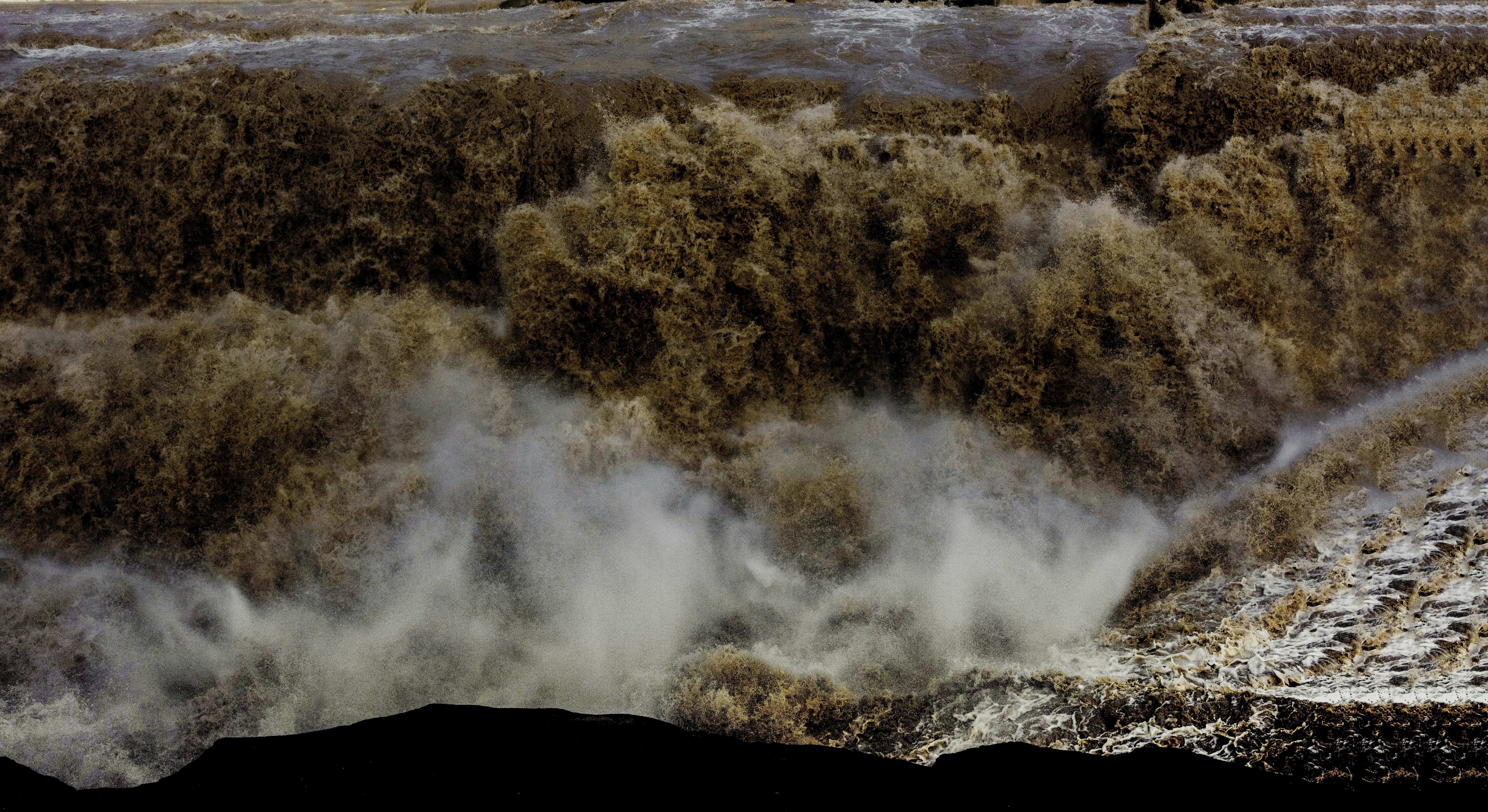 brown and white abstract painting