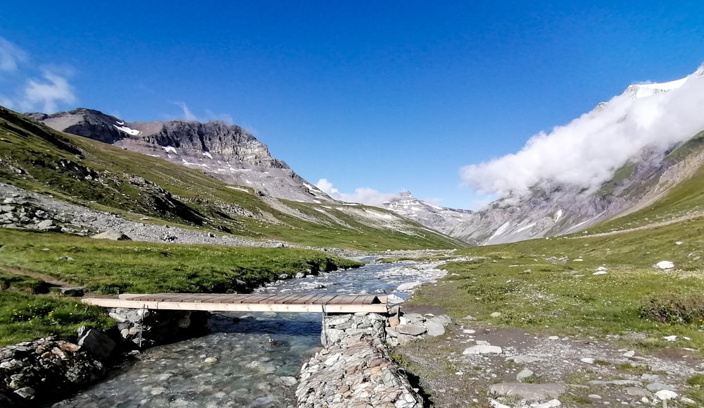 green and gray mountains under blue sky during daytime