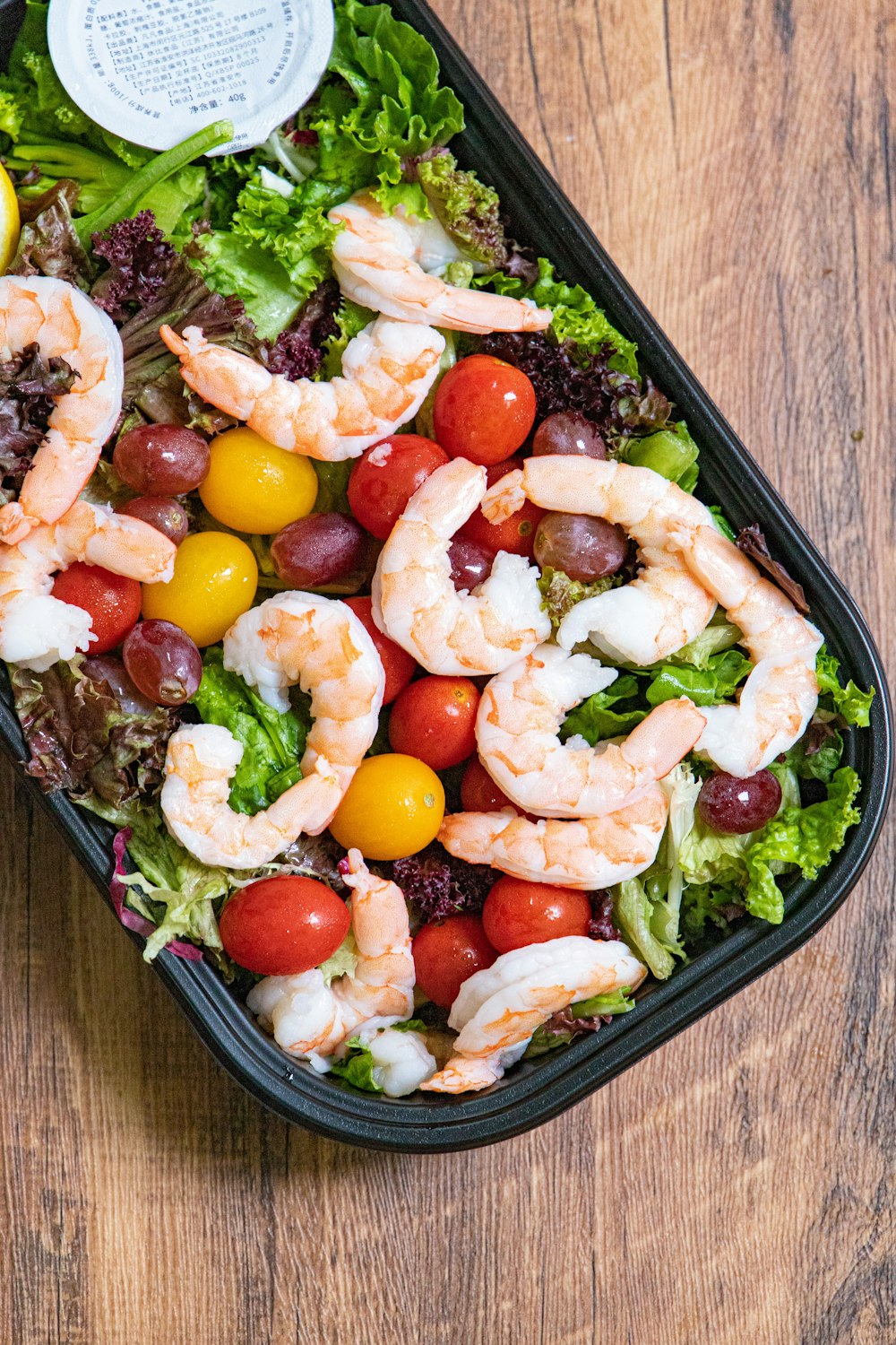 cooked food on black ceramic bowl