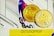 Two gold coins with the letters 'EXU' embossed on them are placed against a colorful, abstract geometric background. In the foreground, a yellow strip with the code 'QVTU5QPRSP' is visible, possibly indicating an affiliate or promotional code.
