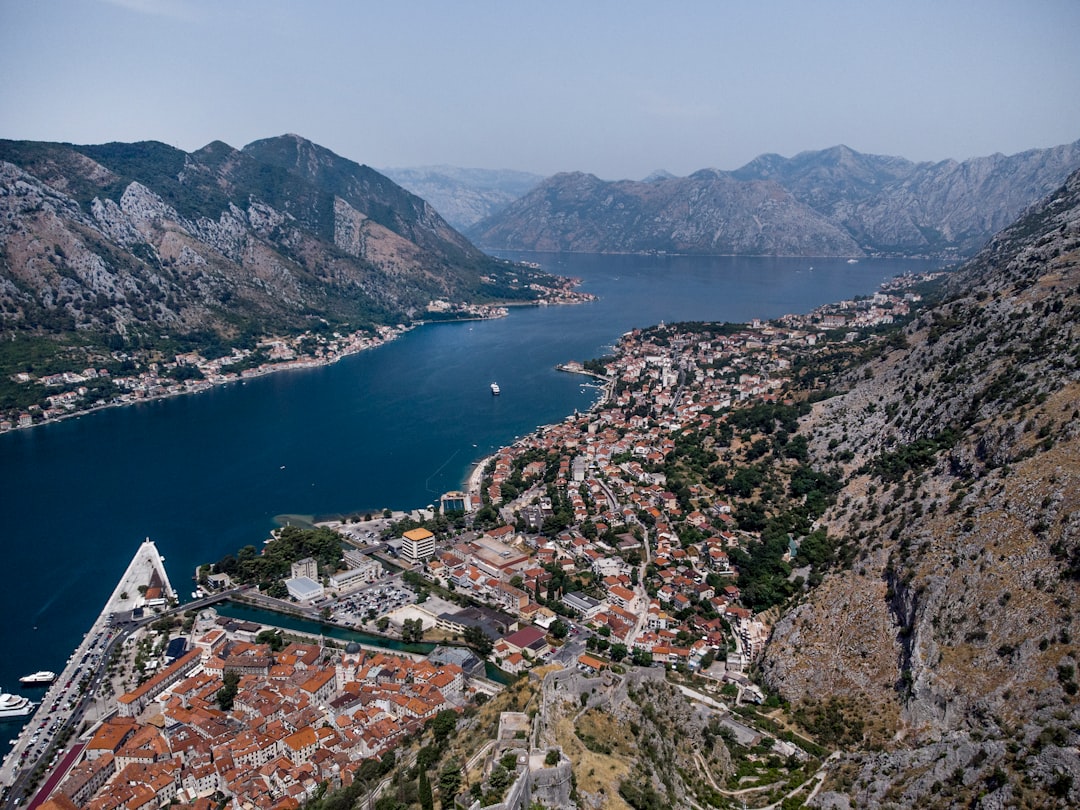 aerial view of city near body of water during daytime