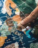 A map highlighting trade routes between Europe and Asia.